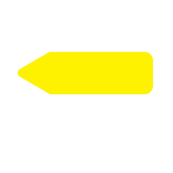 Labeling Flag - Solid - Yellow - Re Fill - 9/16" x 2"